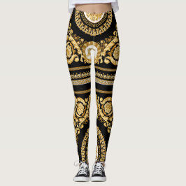 Leggings Leyes Gold Versace Barocco. Rendimiento de GYM