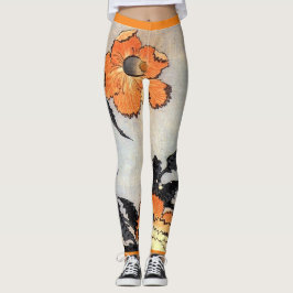 LEGGINGS LEYES IMPRESAS DE FLORES JAPONESES