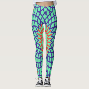 Leggings Leyes multicolores vibrantes "Ratti_Creative_Arts"