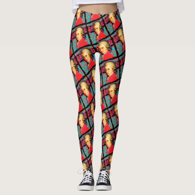 Leggings Leyes "pop art" de Mozart (Anverso)