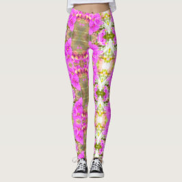 Leggings Lgngs de la flor del Tradescantia de la uva de