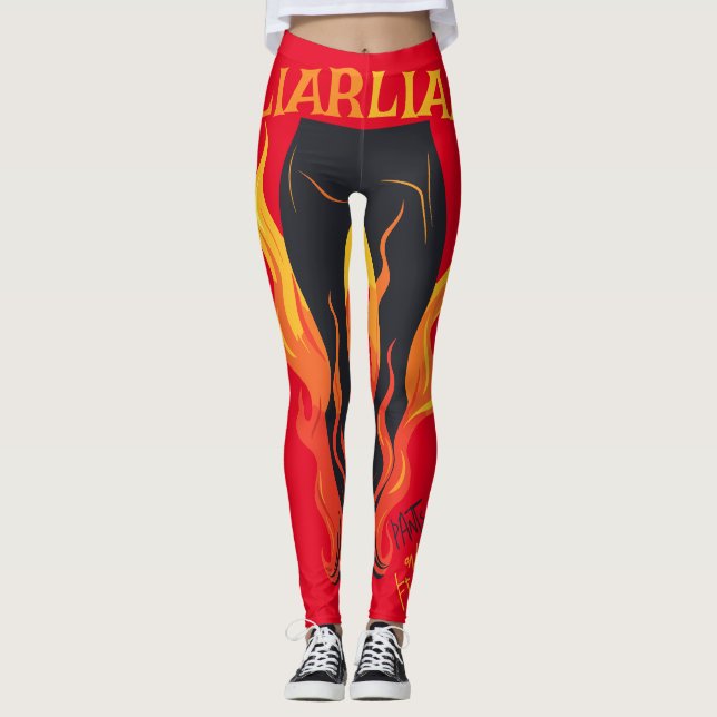 Leggings Liar, Liar, Pant está en llamas (Anverso)