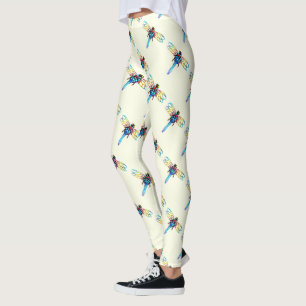 Leggings libélulas iridiscentes blancas