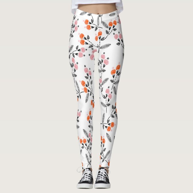 Leggings Liberty Florals: Bordado con la mano (Anverso)