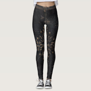 Leggings Libro antiguo de la flor de lis