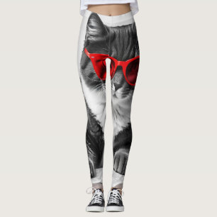 Leggings Libro de lectura de gatos