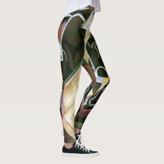 Leggings Libro, pipa y gafas, Juan Gris, Cubismo vintage