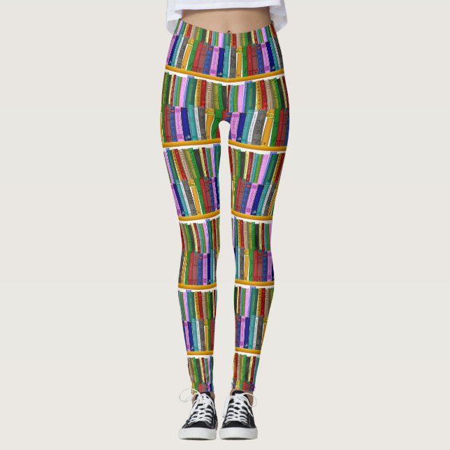Leggings Libros en estantes Thunder_Cove (Anverso)