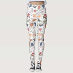 Leggings Libros, Velas Y Té