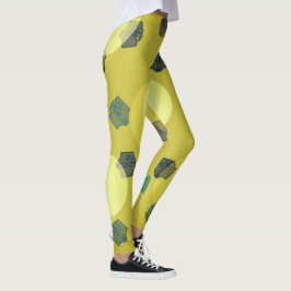 Leggings Libros voladores en verde
