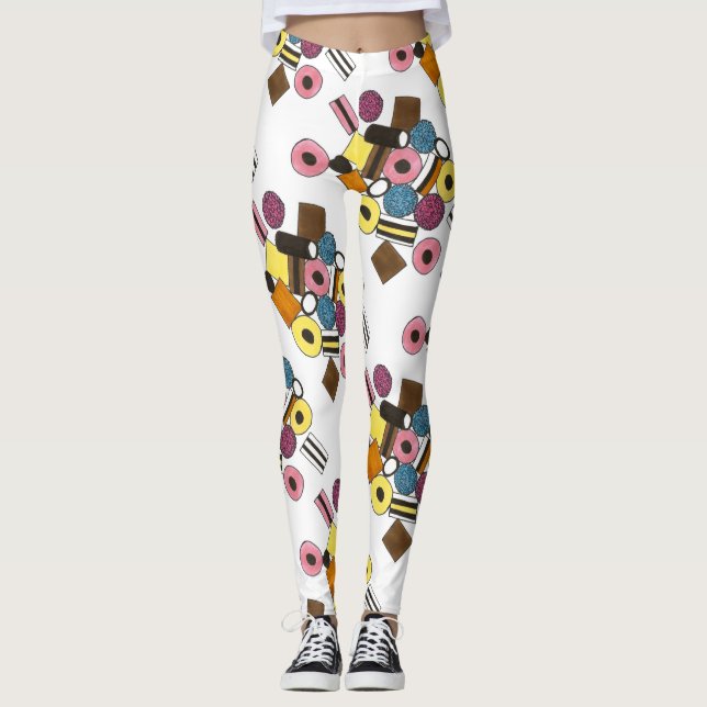 Leggings Licorice Allaniza Todo Tipo De Candy Candies Foodi (Anverso)
