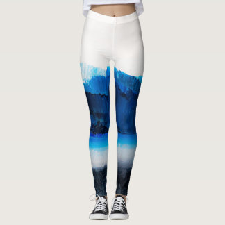 Leggings Lienzo Resumen: Textura de Arte Moderno.