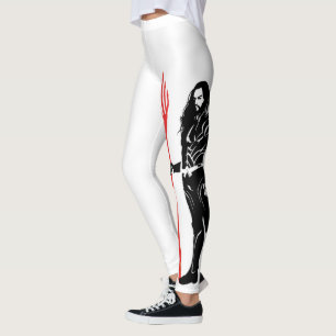 Leggings Liga de la Justicia   Aquaman Pose Noir Pop Art