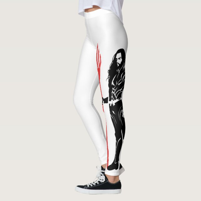 Leggings Liga de la Justicia | Aquaman Pose Noir Pop Art (Izquierda)