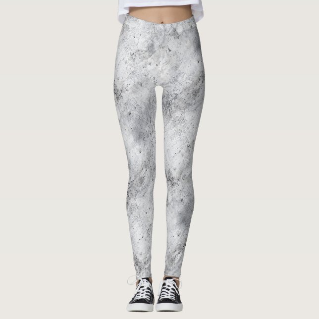 Leggings Light Concrete Plaster Texture with Distress (Anverso)