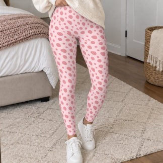 Leggings Light Pink Dalmatian Spots
