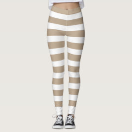 Leggings Ligne beige