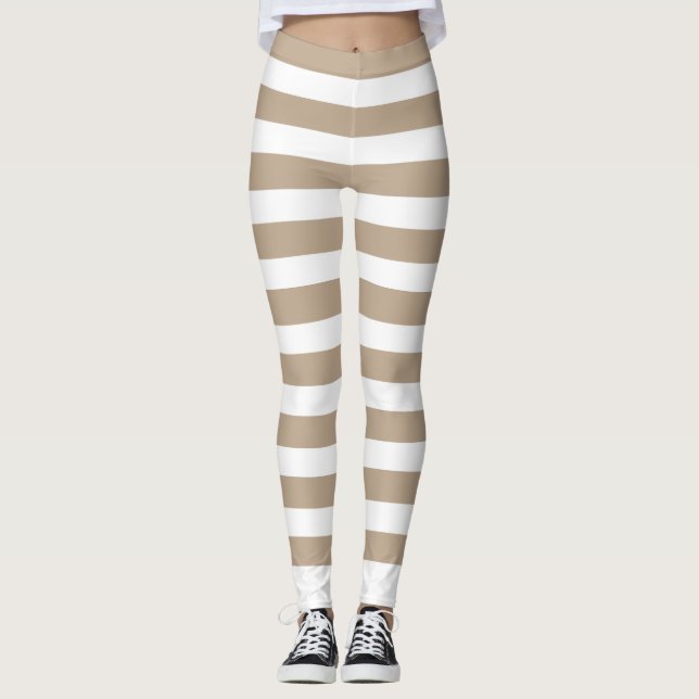 Leggings Ligne beige (Anverso)