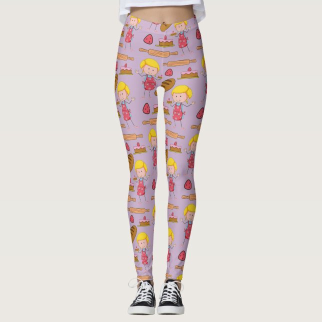 Leggings Lil Miss Baker ( Púrpura Ligero ) (Anverso)