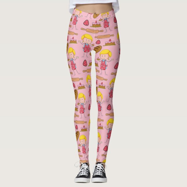 Leggings Lil Miss Baker (Rosa Pálido) (Anverso)