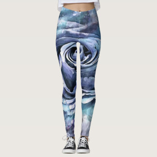 Leggings Lilac azul francés y Rosa artístico ceruleano