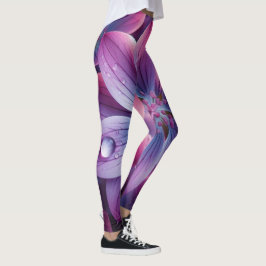 Leggings Lilac Floral Púrpura y Rosa