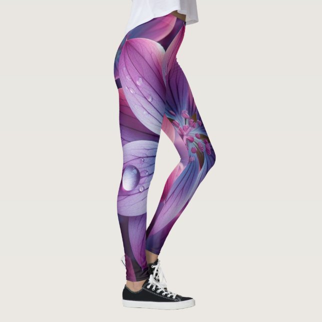 Leggings Lilac Floral Púrpura y Rosa (Derecha)