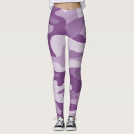 Leggings Lilac Monocolor Camo