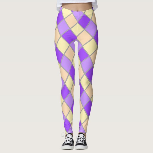 Leggings Lilac y Peach (Anverso)