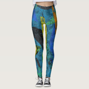 Leggings Lilo- Recortes turquesa