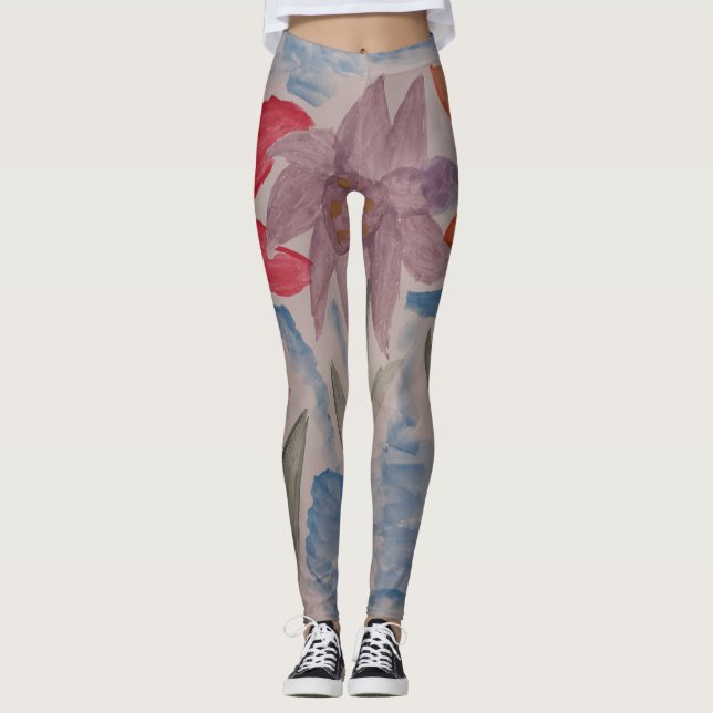 Leggings Lily Flowers (Anverso)