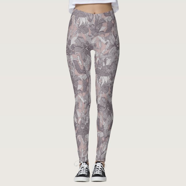 Leggings lily raisin rosa (Anverso)
