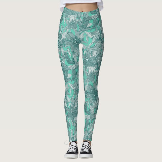 Leggings lily veridian green (Anverso)