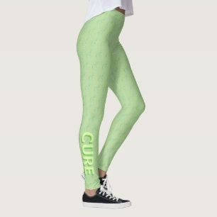 Leggings Lime Green Awareness Ribbon Personalizado Art Legg