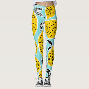 Leggings Limón Vintage: Patrón sin costura de mano