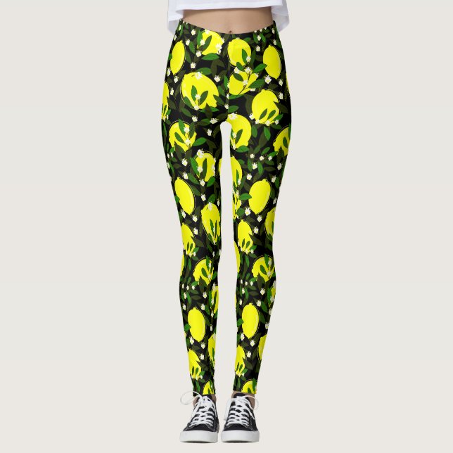 Leggings limones negros (Anverso)
