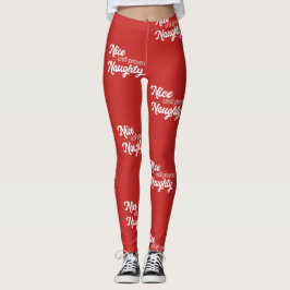 Leggings Lindo hasta legiones traviesas demostradas (rojo)