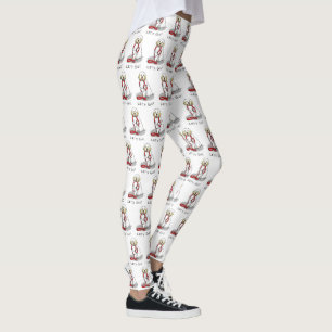 Leggings ¡Lindo! ¡Vamos! Perro Clumber Spaniel caminando (l