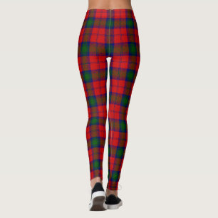 Leggings Lindsay tartan green platillo rojo