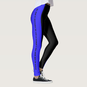 Leggings Línea Azul delgada - Algunos buenos hombres y muje