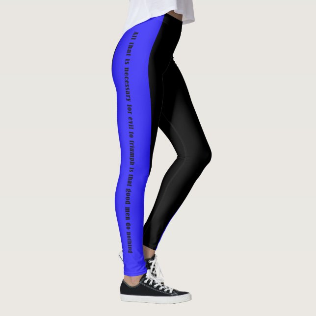 Leggings Línea Azul delgada - Algunos buenos hombres y muje (Derecha)