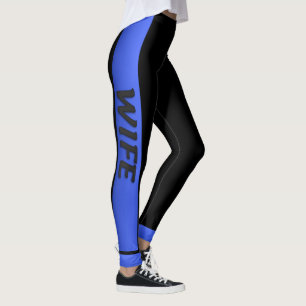 Leggings Línea Azul delgada - Esposa Azul delgada