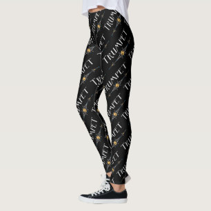Leggings Línea decorativa de trompetas