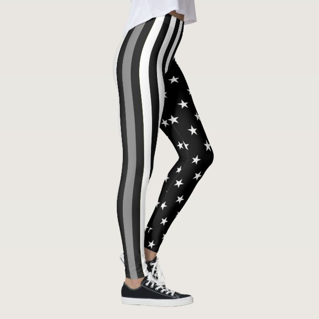Leggings Línea gris fina bandera correccional del oficial (Derecha)