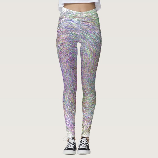 Leggings Líneas abstractas (Anverso)