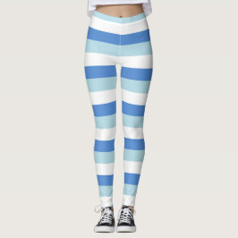 Leggings Líneas azules, estilo marinero