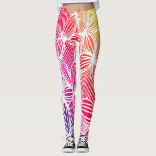 Leggings Líneas de arco iris curvadas