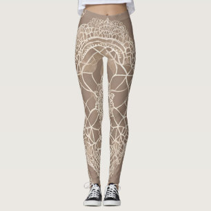 Leggings Líneas de arte de Clay Lace AI