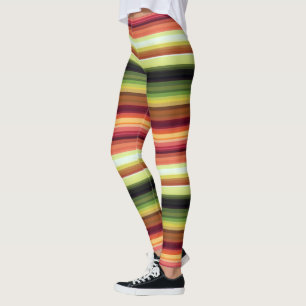 Leggings Líneas de colores otoñales