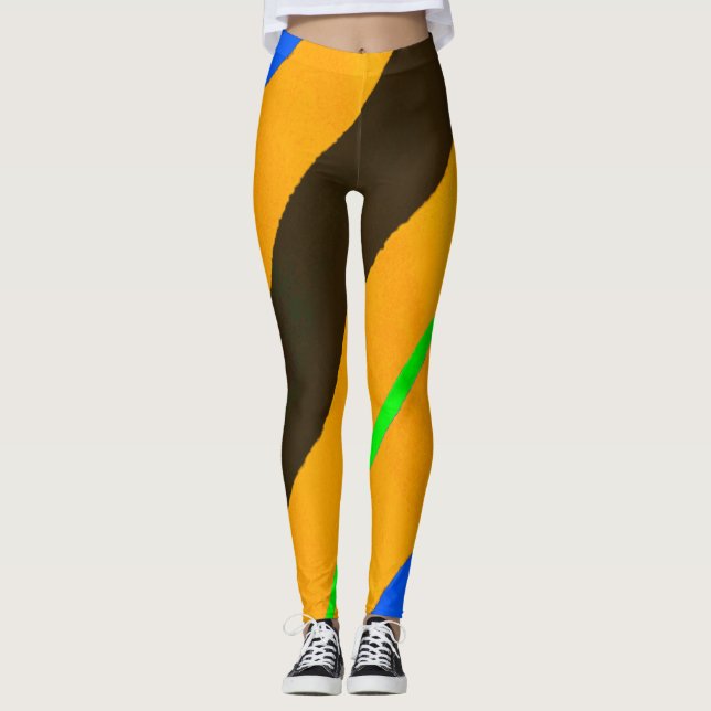 Leggings líneas de naranja (Anverso)